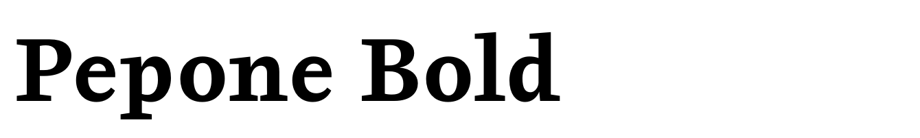 Pepone Bold